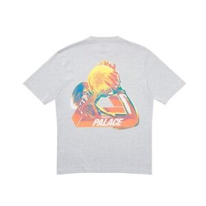 Palace Tri-Gaine T Shirt Grey Marl M